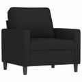 vidaXL Kreslo čierne 60 cm zamat