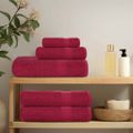 vidaXL Osušky do kúpeľne FROGN 2 ks bordové 100x150 cm 360 g/m²
