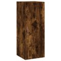 vidaXL Vysoká skrinka dymový dub 34,5x34x180 cm spracované drevo