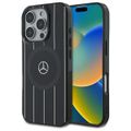 Puzdro Mercedes pre iPhone 16 Pro 6,3" MEHMP16L23HRSK Hardcase MB Double Layer Crossed Lines MagSafe čierne
