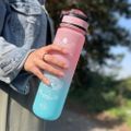 <p>Motivačná fľaša na vodu 1000 ml, modroružová Trizand 24497 Motivační láhev na vodu 1000 ml, modrorůžová Trizand 24497</p>