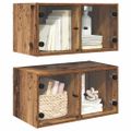 vidaXL Nástenné skrinky 2 ks 68 x 37 x 35 cm Kompozitné drevo