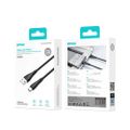 BWOO Kábel USB - USB-C 1m 27W 3A Čierny BO-X318C