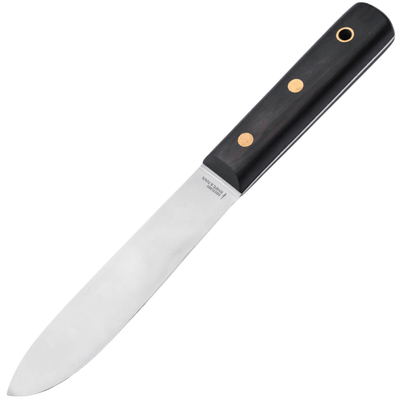 History Knife & Tool 02HY005 Sailor´s Knife námorný nôž 13,4 cm, Satin, ebenové drevo, kožené puzdro
