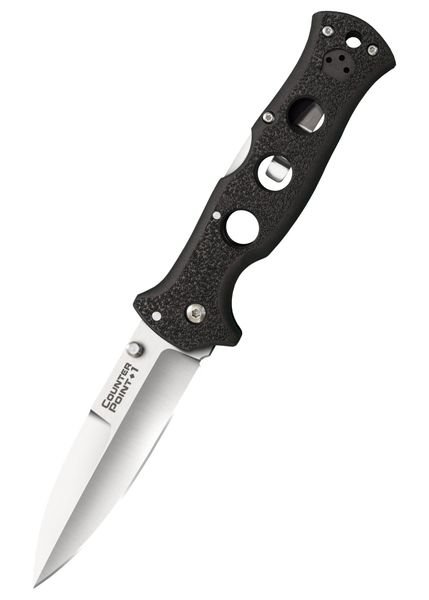 Cold Steel 10AB Counter Point 1 vreckový nôž 10,1 cm, čierna, Griv-Ex, hliník