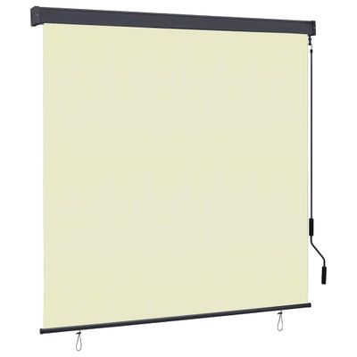 vidaXL Roleta Krémová 180 x 250 cm Textil a hliník