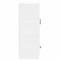 vidaXL Servírovacia skriňa Biela s vysokým leskom 66 x 34,5 x 92 cm