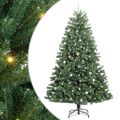 vidaXL Umelý Sklápací Vianočný Stromček Zelená 240 cm PVC a kov