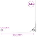 vidaXL Celta 650 g/m², 2x3 m, biela