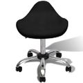 vidaXL Salónna spa stolička Čierna 50 x 50 x (58,5-74,5) cm Umelá koža