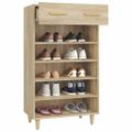 vidaXL Botník farba dubu sonoma 60x35x105 cm spracované drevo