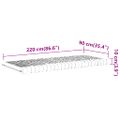 vidaXL Penový matrac biely 90x220 cm 7 zón tvrdosť 20 ILD