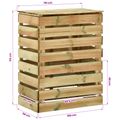 vidaXL Slatkový záhradný kompostér 2 pcs Zelená 110 x 58 x 113 cm