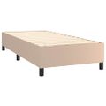 vidaXL Boxspring posteľ s matracom kapučínová 90x190 cm umelá koža