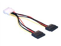 Elektrický kábel - SATA napájanie (M) do 4 pinové interné napájanie (M) - 10 cm - pre Delock PCI Express Card
