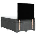 vidaXL Boxspring posteľ s matracom, tmavosivá 120x190 cm, látka