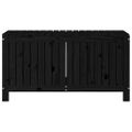 vidaXL Záhradný úložný box čierny 115x49x60 cm masívna borovica
