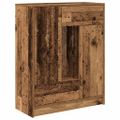 vidaXL Komoda so zásuvkami a dvierkami, staré drevo 73x31x90 cm