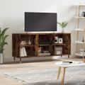 vidaXL TV skrinka dymový dub 103,5x30x50 cm spracované drevo