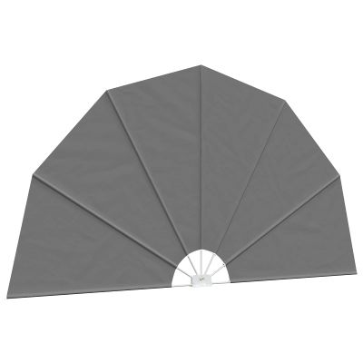vidaXL Záclona na balkónové súkromie Ø 320 cm Polyester Svetlosivá