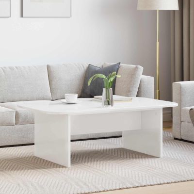 vidaXL Konferenčný stolík Biela 93 x 53 x 33 cm Kompozitné drevo