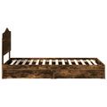 vidaXL Úložná posteľ Dymová dub 70 x 190 cm Kompozitné drevo