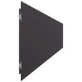 vidaXL Obrubník trávnika 30 ks 15 x 103 cm Oceľ Čierna