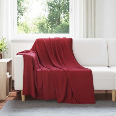 vidaXL Deka Bordeaux červená 200 x 150 cm Flís