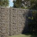 vidaXL Gabiónový kôš s krytom 100x100x200 cm pozinkované železo