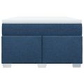 vidaXL Boxspring posteľ s matracom modrá 120x200 cm látka