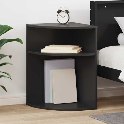 vidaXL Koncový stôl Čierna 39,7 x 39,7 x 60 cm Kompozitné drevo