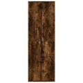 vidaXL Vysoká skrinka dymový dub 60x35x180 cm kompozitné drevo