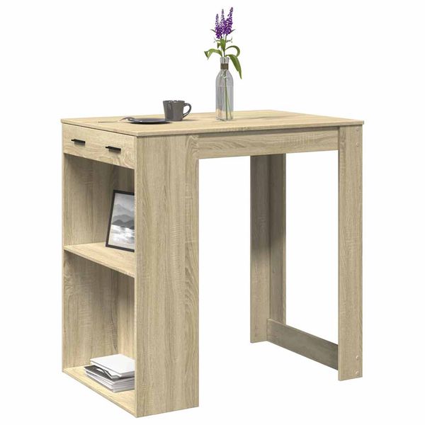 vidaXL Barový stôl dub sonoma 102x70x103,5 cm kompozitné drevo