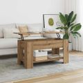 vidaXL Konferenčný stolík Artisan Dub 101x49x52 cm Konštrukčné drevo