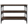vidaXL Lavička na topánky hnedý dub 70x38,5x49 cm kompozitné drevo