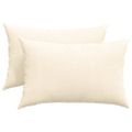 vidaXL Vankúše na pohovku 2 pcs Krémová 60 x 40 cm Kordúrová tkanina