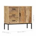 vidaXL Komoda z mangového dreva 88x30x71 cm
