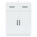 vidaXL Servírovacia skriňa Biela 66 x 34,5 x 87 cm Kompozitné drevo