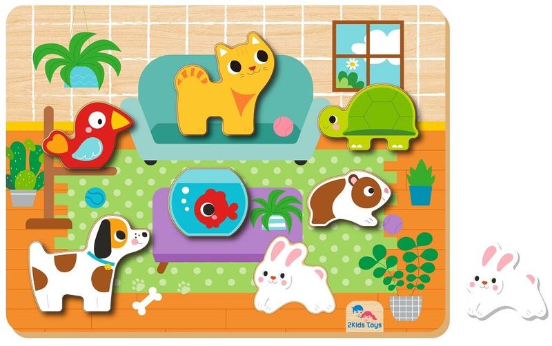 2Kids Toys Vkládacie puzzle Maznáčikovia