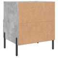 vidaXL Nočné stolíky 2 ks betónovo sivé 40x35x47,5 cm kompozitné drevo