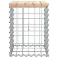 vidaXL Záhradná lavička gabiónový dizajn 33x31x42 cm masívna borovica