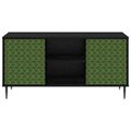 vidaXL TV skrinka GELEEN 102 x 33 x 51 cm Čierny dub Kompozitné drevo