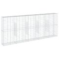 vidaXL Gabiónový kôš s krytom 500x50x200 cm pozinkované železo