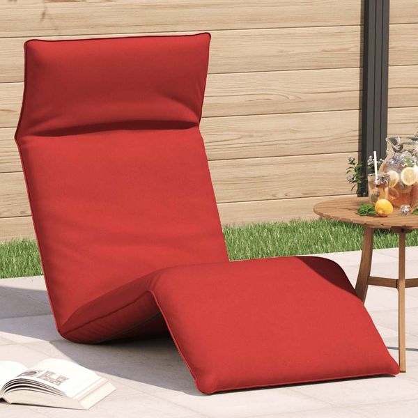 vidaXL Skladacie ležadlo červené 175x54x8,5 cm oxfordská látka