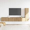 VidaXL 3-dielna súprava nástennej TV skrinky Artisan Dub Artisan