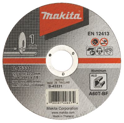 Makita řezný kotouč 125x1x22 hliník
