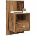 vidaXL Nočný stolík 2 ks Staré drevo 50 x 32.5 x 80cm Kompozitné drevo
