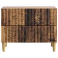 vidaXL Nočný stolík Staré drevo 62 x 34,5 x 48 cm Kompozitné drevo