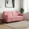 vidaXL Sofa s úložným priestorom Ružová 172 x 78 x 87 cm Polyester