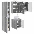 vidaXL Set kabinetov do kúpeľne 5 pcs Sivý Sonoma 50 x 14,5 x 70 cm